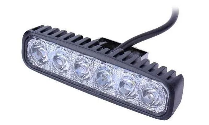 GENERICO Pack X8 Foco Led Auto Focos Neblineros Led Barra Led 4x4 18w