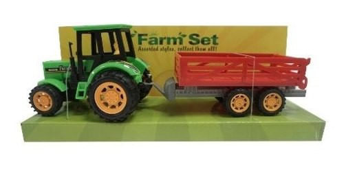 Juguete, tractor de granja a friccion