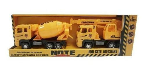 Juguete Set de 2 carros volquetas a friccion