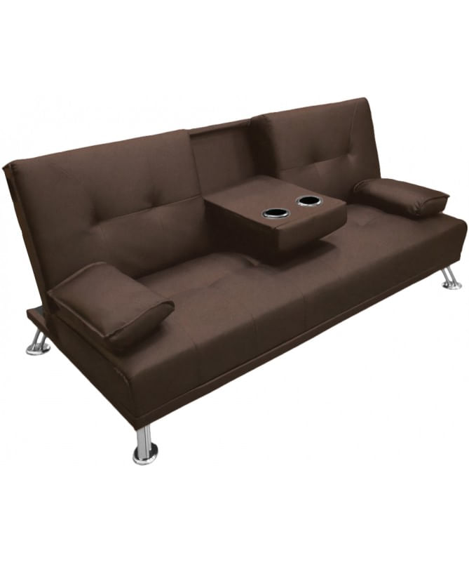 Sofa Cama Importado Con Apoya Brazos, Vasos, Oferta, Color C