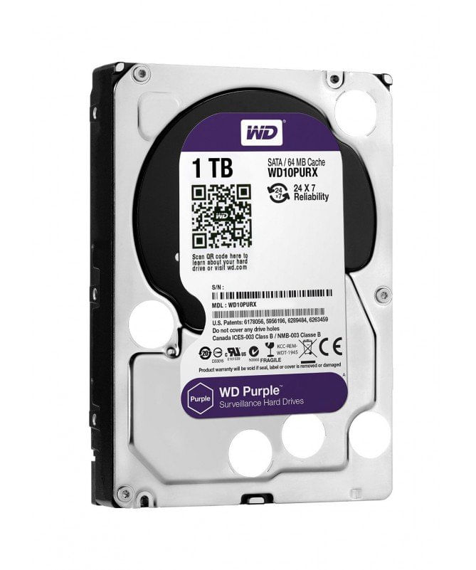 DISCO VIGILANCIA WESTERN DIGITAL WD PURPLE 1TB,..