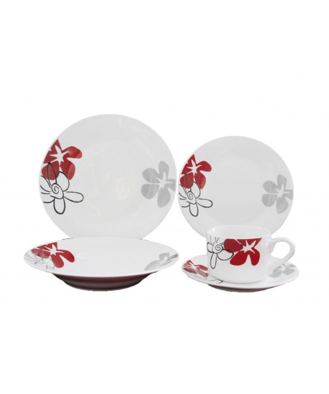 Set de 20 piezas de platos sopa taza platos principales