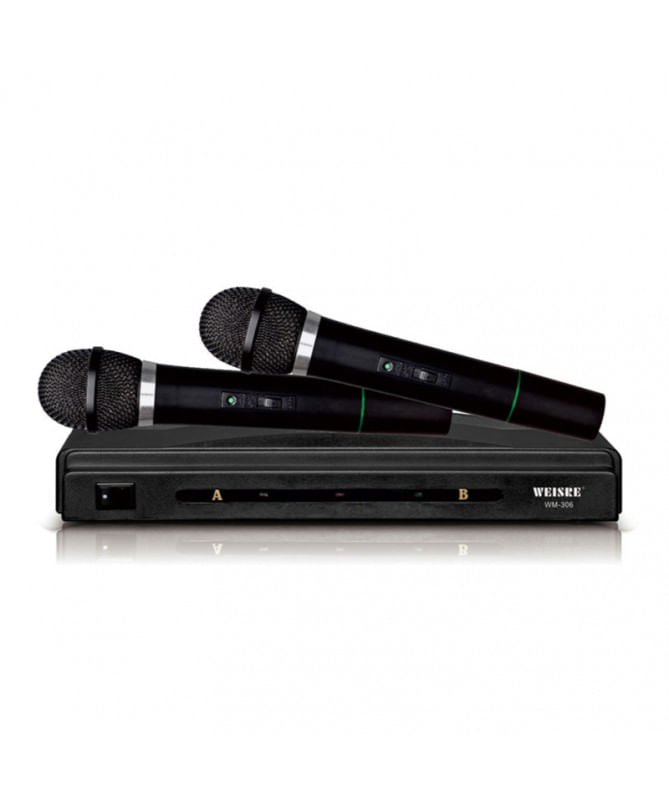 Set 2 Micrófono Inalámbrico Profesional De Karaoke Con Receptor Eo