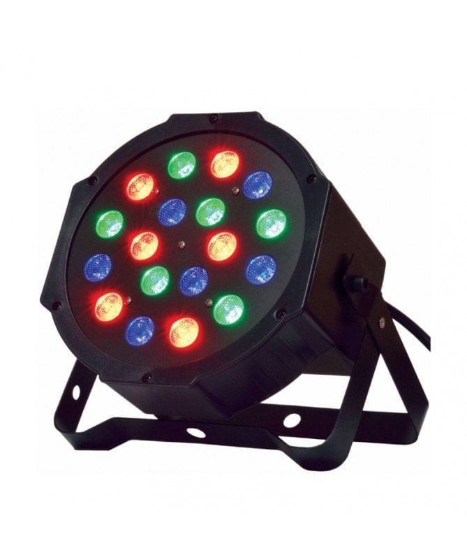 Importadora Andowl • Tacho led 18 foco multicolor 27W + flash blanco