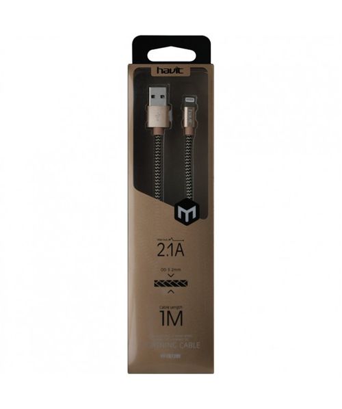 CABLE CARGADOR CON LUZ PARA IPHONE HAVIT CB728