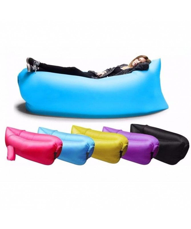 Sillón Puff Colchon Inflable Playa Pileta Camping + Bolso Ct