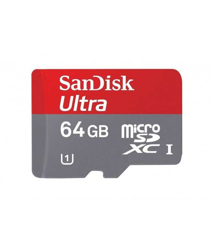 Tarjeta Micro SD 64GB Clase 10-Adaptador