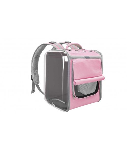 Mochila para mascota varios cierres, elegante