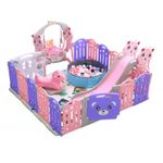 Parque-de-juegos-caballo-resbaladera-piscina-columpio-187x194cm