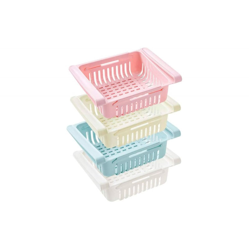 Estante de almacenamiento de nevera ajustable para cocina, organizador  creativo para el hogar, contenedor de alimentos, cajón de refrigerador,  cajas, estante retráctil, herramientas - AliExpress