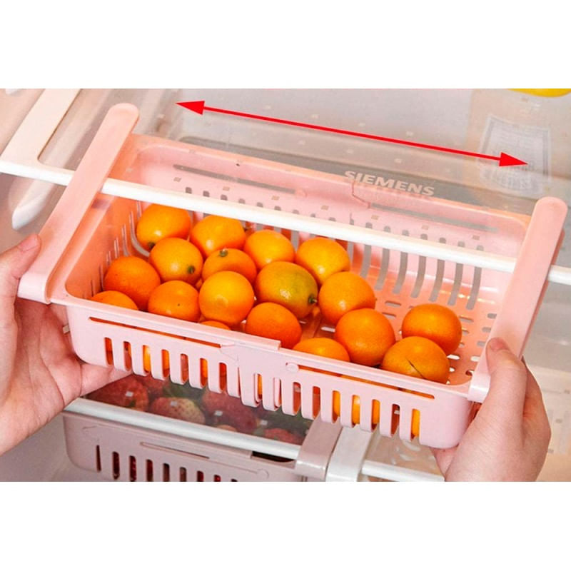 Mini organizador extendido para nevera, 55 x 16.5 pulgadas, organizador  para dormitorio y oficina sobre el refrigerador con 11 bolsillos para