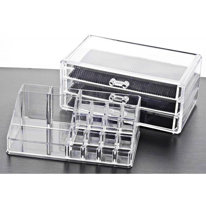 Organizador Cosméticos Acrílico Grande 3 Partes , Maquillaje