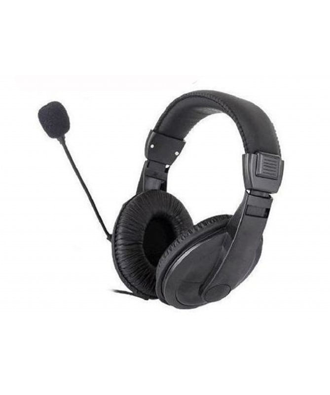 AUDIFONOS CON MICROFONO ONE DE CUERO TIPO DJ PARA PC O LAPTOP - Novicompu