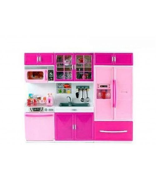 Set de cocina de juguete con refri para ni¤as