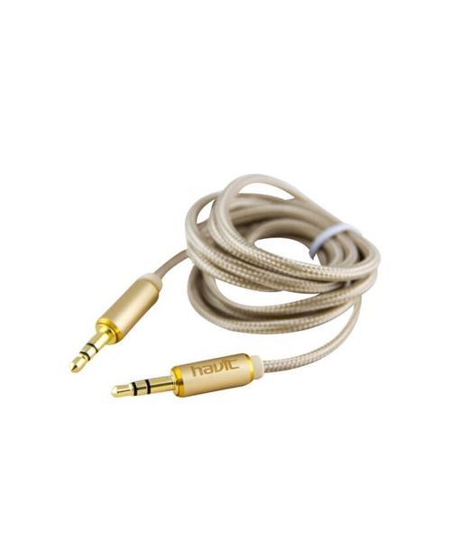 CABLE AUXILIAR HAVIT 3.5MM, AUDIO DE 1M, CB606