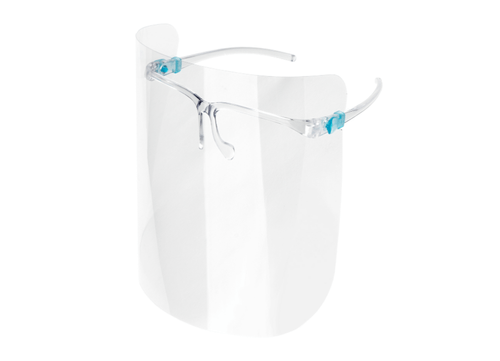 Protector facial tipo gafas