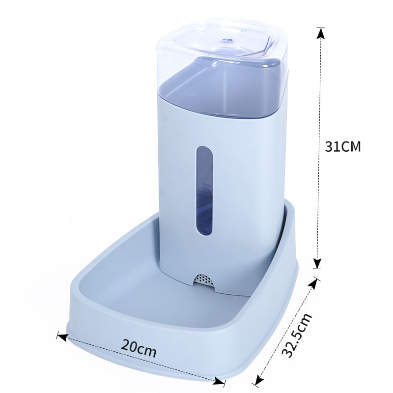 Whchiy Dispensador de Agua automático Ceramics para Animales pequeños Color Blanco sin Ruido 