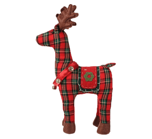 Muñeco Navideño decoración 60 CM DE ALTO RENO ROJO
