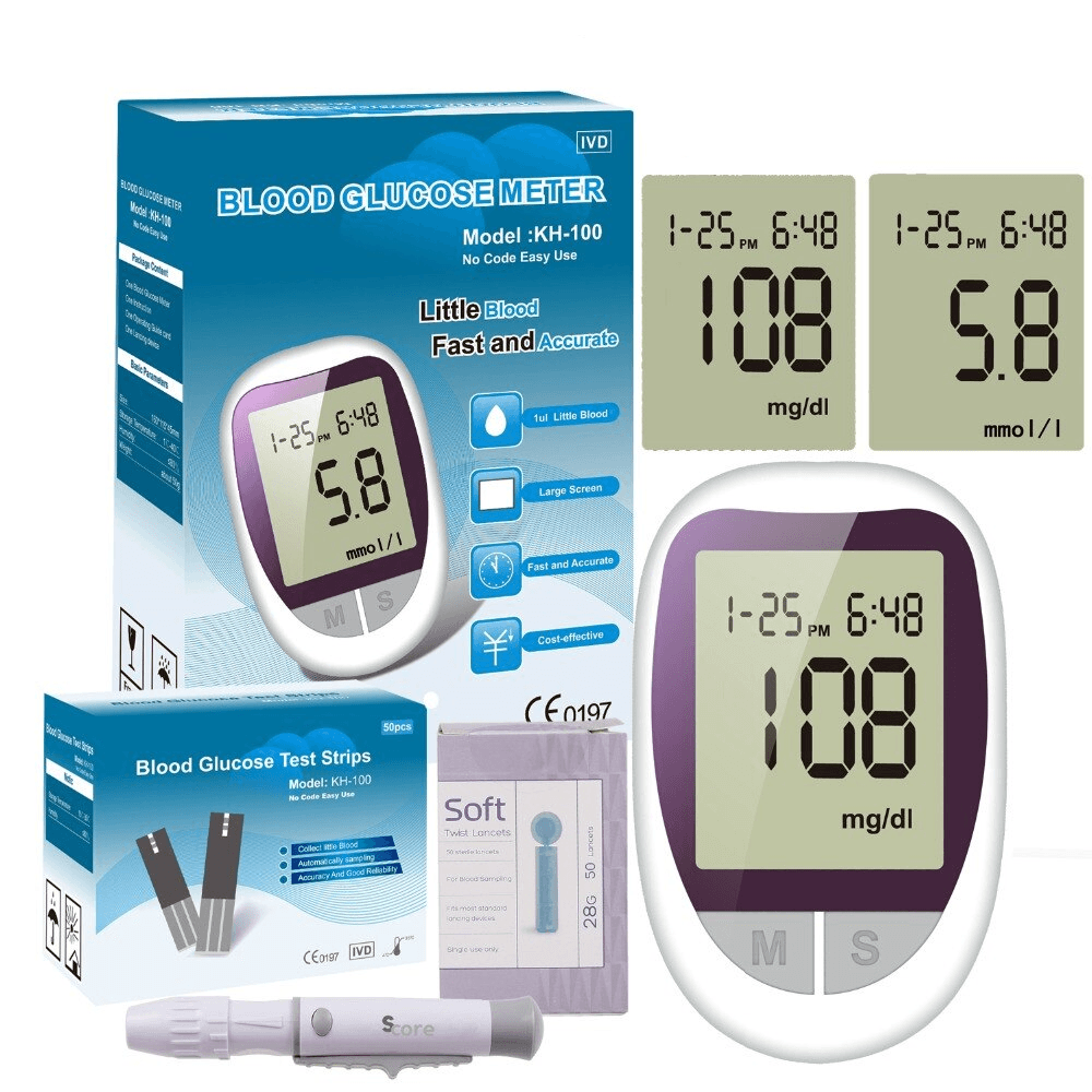 Alta precisión en el equipo de prueba de azúcar en sangre Diabetes  glucómetro Medidor de glucosa para la atención a domicilio - China  Glucómetro, medidor de glucosa