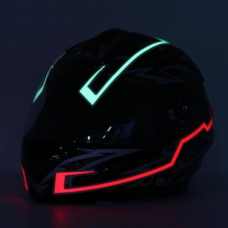 Destrucción origen dueño Tira de luz led para casco de moto