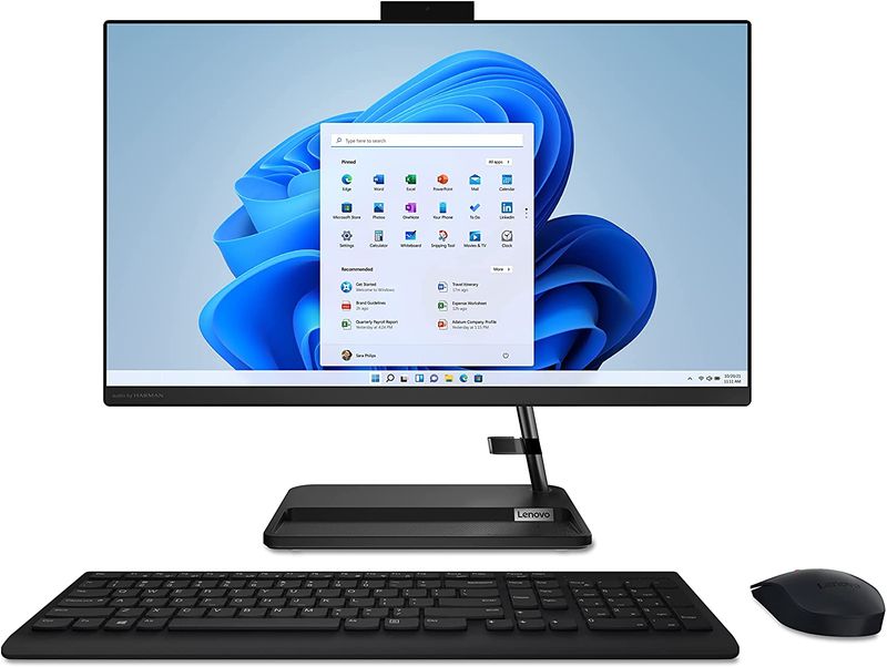 Lenovo All In One Core I5 11va 24pulg Touch 1tb 256gb Ssd 16gb