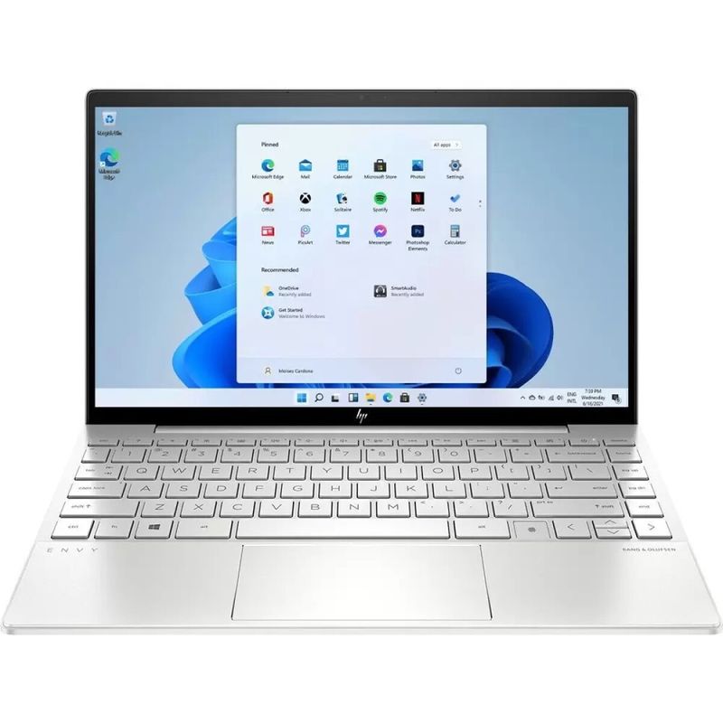 Laptop HP Envy Core i7 11va, touch, 16gb, 256gb, huella - Novicompu