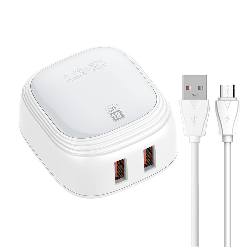 Cargador Ldnio Carga Rápida 30W USB y USB-C