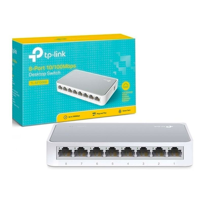 Tp-Link Switch Sobremesa 8-Puertos 10/100/1000Mbps