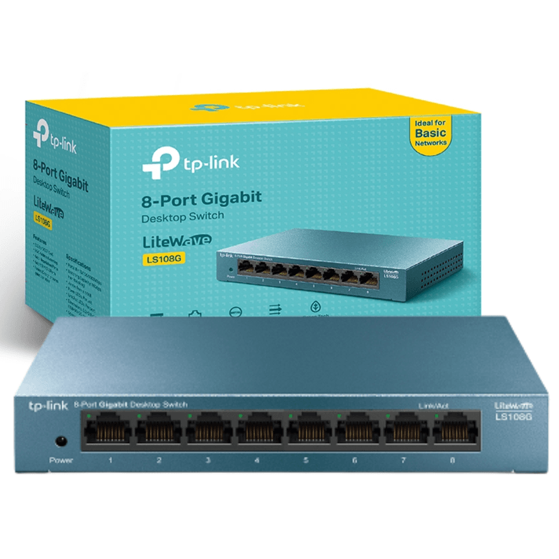 TP-LINK Switch De Mesa 5-Puertos 10/100/1000Mbps LS105G