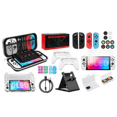 Kit de Accesorios 34 en 1 para Nintendo Switch Oled