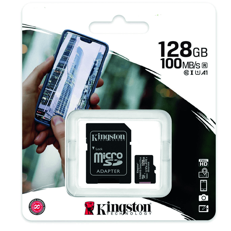 MEMORIA MICRO SD KINGSTON CANVAS 128GB