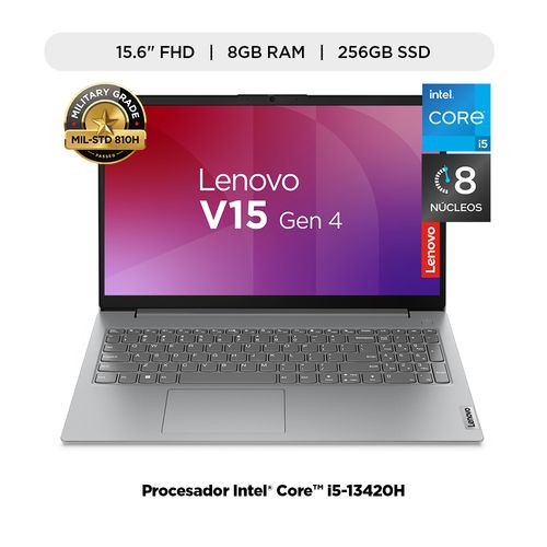 Laptop Lenovo V15 G4-IRU Core i5-13420H 8Gb 256Gb 15.6" FHD FreeDOS Grey