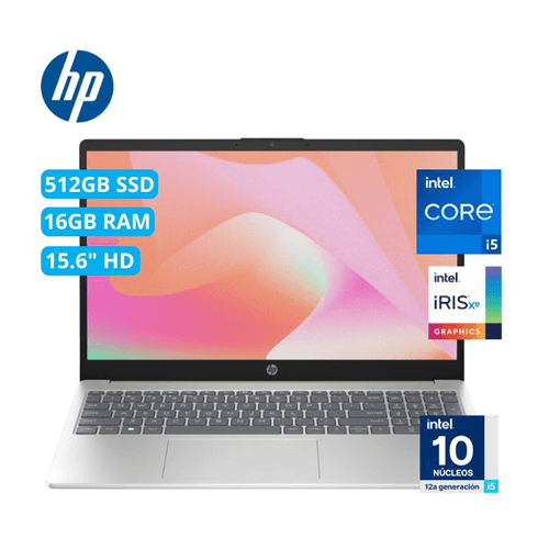 Laptop HP 15-FD0053LA 15.6" CORE I5-1235U 16GB RAM + 512GB SSD GOLD