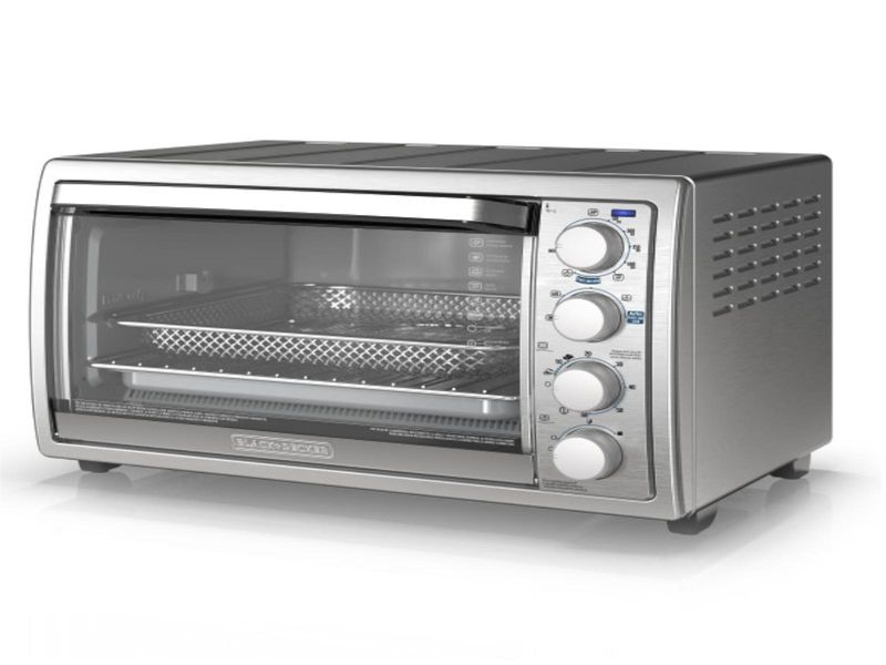 HORNO TOSTADOR AIRFRYER 7 EN 1 BLACK DECKER CON SISTEMA CONVECCION 1500W ACERO INOX.