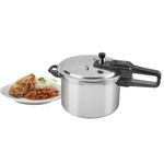 OLLA DE PRESION BLACK DECKER 7LTS-ALUMINIO-VALVULA DE SEGURIDAD Y REGULACION DE PRESION PLATEADO