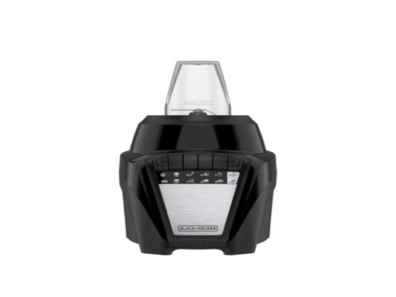 LICUADORA BLACK DECKER ICE CRUSH 8 VEL. 700W JARRA VIDRIO 1.25LTS 2 VASOS MINI 200ML NEGRA