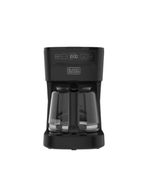CAFETERA BLACK DECKER-12 TAZAS-SISTEMA VORTEX-BOTON ENCENDIDO Y APAGADO-NEGRA