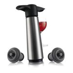 BOMBA AL VACIO VACU VIN ACERO INOX. 2 TAPONES PARA CONSEVAR VINO