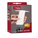 BOMBA AL VACIO VACU VIN 2 TAPONES PARA CONSEVAR VINO COLOR BLANCO