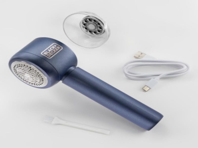 REMOVEDOR DE PELUSA BLACK DECKER  CON USB RECARGABLE AZUL