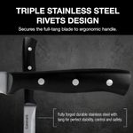 SET DE CUCHILLOS CUISINART ACERO INOX. 6 PCS MANGO ERGONOMICO NEGRO