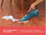 ASPIRADORA DE MANO BLACK DECKER INALAMBRICA RECARGABLE LIQUIDOS Y SOLIDOS TURQUESA
