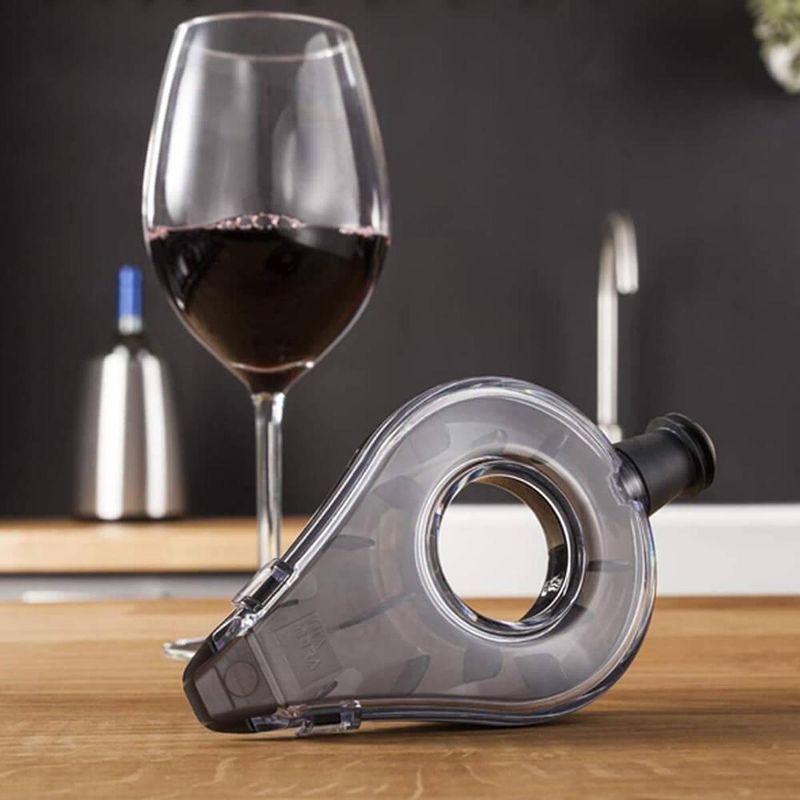 AIREADOR DE VINO VACU VIN GRIS