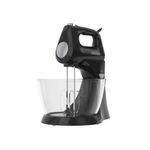 BATIDORA DE PEDESTAL BLACK DECKER 250W 5 VELOCIDADES + TURBO 2 TAZONES ACERO INOX.-VIDR NEGRO