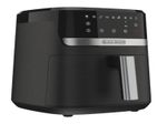 FREIDORA DE AIRE BLACK DECKER 7.5 LTS 1700W 9 FUNCIONES  PREPROGRAMADAS PANTALLA TACTIL NEGRO