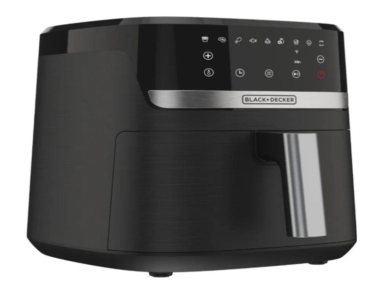 FREIDORA DE AIRE BLACK DECKER 7.5 LTS 1700W 9 FUNCIONES  PREPROGRAMADAS PANTALLA TACTIL NEGRO