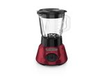 LICUADORA TRICUADORA BLACK DECKER 800W JARRA DE VIDRIO 1.5 LTS 2 VELOCIDADES+PULSO ACERO INOX. ROJA