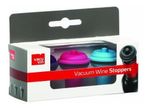 TAPON AL VACIO PARA VINO VACU VIN 3PCS COLOR ROSA/CELESTE/MORADO