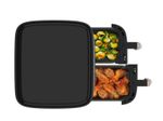 FREIDORA DE AIRE BLACK DECKER DUAL- 9LTS - 2 CESTAS- FUNCIONES  PREPROGRAMADAS PANTALLA TACTIL NEGRO