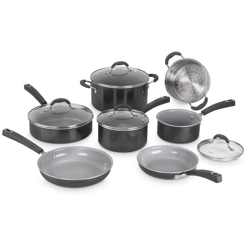 SET DE OLLAS CUISINART 11 PCS NEGRO
